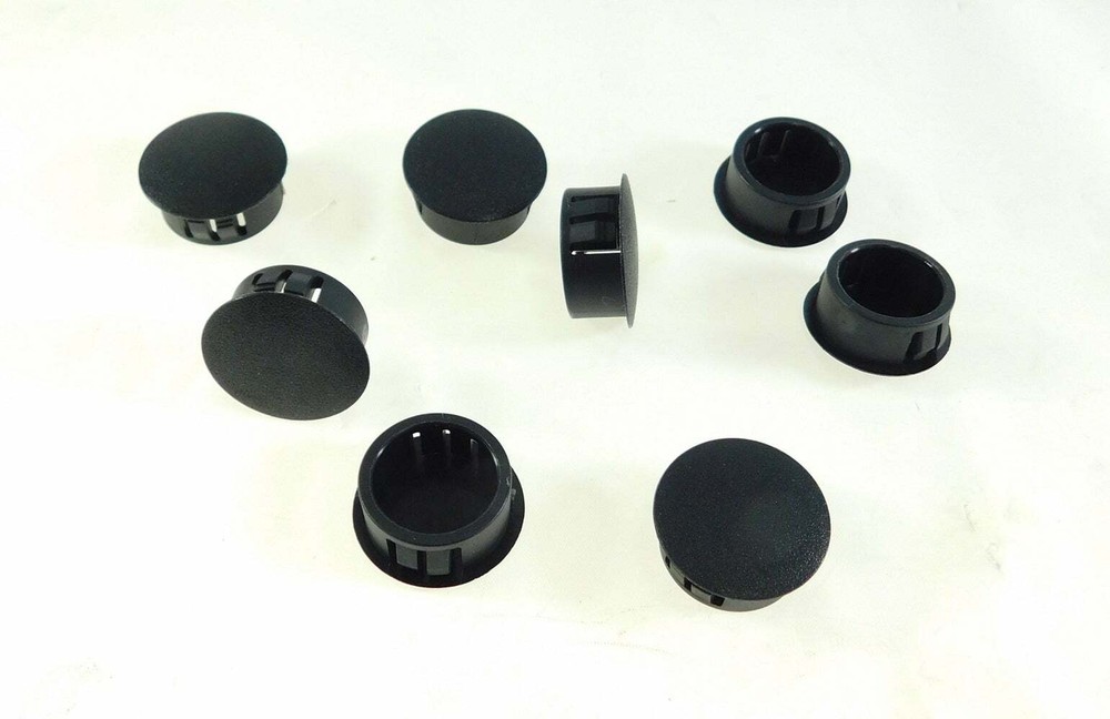 (8 PACK) 7/8″ Locking Plastic Hole Plugs for .016″-.125″ Panel LPB-.875