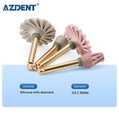 4 Pc Dental Composite Polishing Wheel Silicone Diamond CA2.35MM for Contra Angle