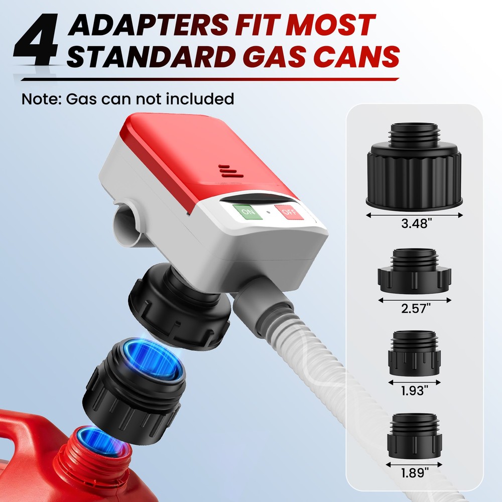Automatic Fuel Transfer Pump with Auto-Stop Sensor(3.2 GPM), Battery Operated Ga