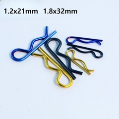 Titanium R Clips Retaining Pins Split Pins Cotter Pin for Clevis Pin 1.2mm 1.8mm