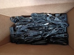 25 SETS of Amscope Adaptor for LED-144 Lamp and Power Cord ONLY – NO RING LIGHT