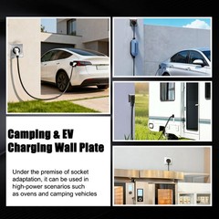 Hole Dia. 2.48″ Outlet Cover Wall Plate 2 Gang Fits for HBL9450A Hubbell 14-50R
