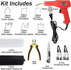 150W Upgraded Plastic Welder Kit,1000PCS Hot Stapler Welding Machine Car Red