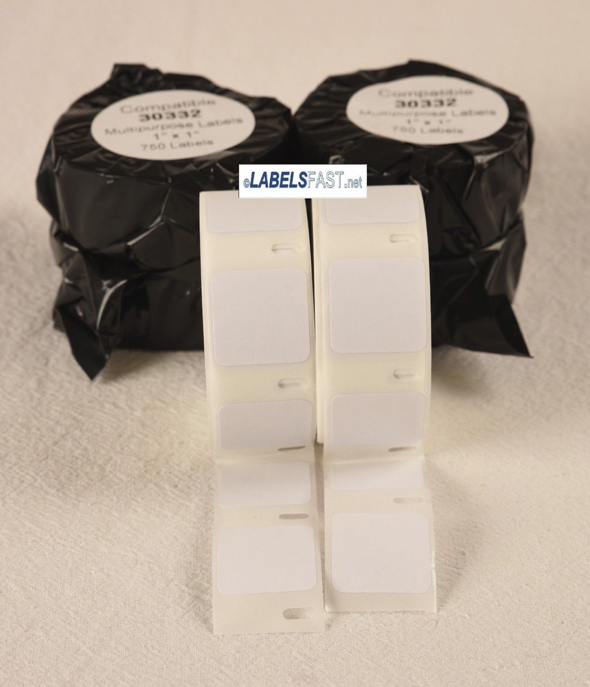 Rolls of 1″ x 1″ Multipurpose Labels for Dymo 30332-750 Labels/Roll