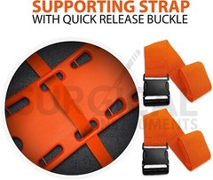 Blue EMT Backboard Spine Board Stretcher Immobilization Kit – Free Trauma Bag