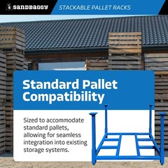Sandbaggy Heavy-Duty Stackable Pallet Racks – 48” x 48” x 36” | Will Call