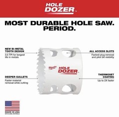 Milwaukee 4-1/2 in. Hole Dozer Bi-Metal Hole Saw