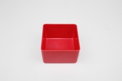 64 3″x3″x2″ Red Plastic Boxes for Vertical Lift Storage System Bins Trays Cups