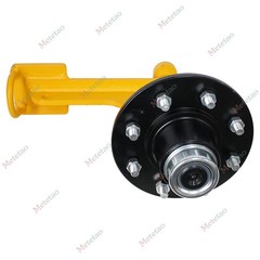 2Pack Shipping Container Wheels 8×6.5 Lug Wheels Kit with Ratchet Strap US