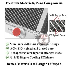 Aluminum Radiator fit Ford 8N 9N 2N Models 8N8005 86551430 W/ Cap