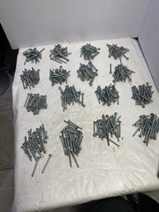 (200 Pcs.) Hex Head 3/8 x 2-1/2 Lag Bolts A307 Zinc Plate Wood Screws Huge Lot