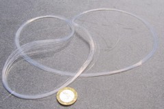 PTFE Micro Spaghetti Tubing .014″ OD x .002″ ID x .006 Wall x 100 Ft Coil