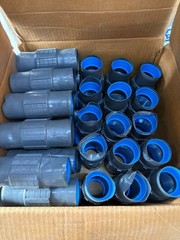 BOX OF (30) THOMAS & BETTS 2″ OCAL PVC CONDUIT COATED COUPLING GRAY CPL2-G T&B