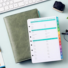 2026–2027 A5 Planner Refills 7-Hole Punched Jul 2026–Jun 2027 Weekly Monthly Pla