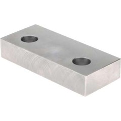 1 Pair Gibraltar Soft Steel Fixed 4″ Vise Jaws, Flat/No Step, 3/4″ Thick