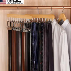 TOPIA HANGER 2 in 1 Belt Tie 5.9 inches (W) x 14.56 (H), Natural