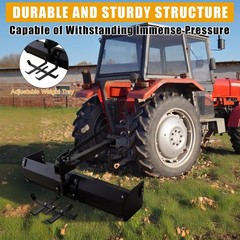 42″ Steel Adjustable Tow Behind Box Scraper Blade For Lawn Garden Tractors