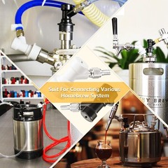 1 Pairs Corny Keg Ball Lock Quick Disconnect Set, Home Brewing Cornelius Keg