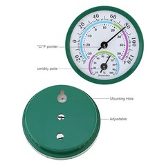 Thermometer Mount Wall Garden Greenhouse Home Indoor&Outdoor Humidity Meter US