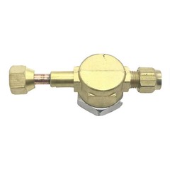 Sight Glass, Refrigeration, A/C, With Moisture Indicator, 1/4 M x FM Flare