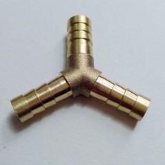 Reducer Hose ID 3/8” to 5/16″ Brass Barb Y Tee pipe 3 WAY Fitting Gas Fuel M842