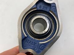 SKF FYTB 20 TF Flange-Mount Ball Bearing Oval 2-Bolt Holes 20mm Bore Cast Iron