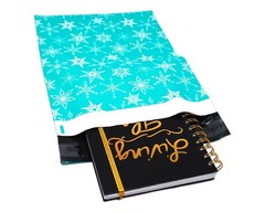 NEW 10×13 Fall, Christmas, Snowmen, Teal Snowflakes, Trees Poly Shipping Mailers