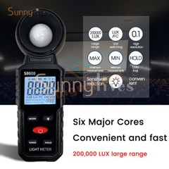 Digital illuminance Light Meter Lux meter Photometer 200000Lux Luxmeter Tool