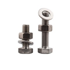 M3 M4 M5 M6 M8 M10 M12 M14-M20 GR2 Titanium Hexagon Bolts + Hex Nuts & Washers