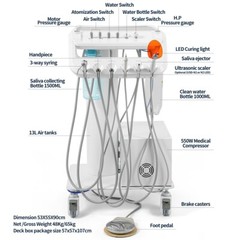 USA Dental Unit Chair Computer Controlled DC Motor /Portable Delivery Unit Cart