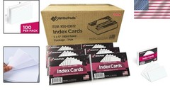Lined 3×5 Index Cards, White, 2400 Sheets, 24 Pack