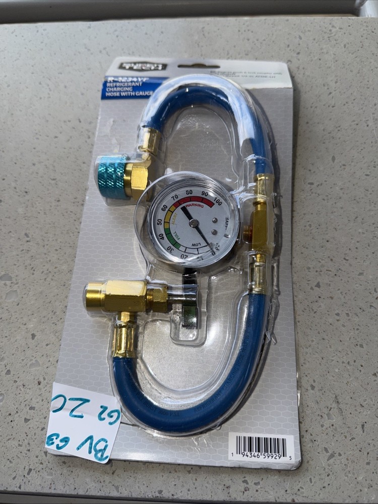 Super Tech R-1234YF Refrigerant Charging Hose with Gauge Package Damage