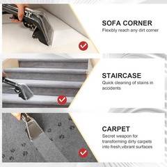 【Upgrade Hard Bristle Brush】Better Extractor Hose Kit for Shop Vac, with 10FT Ho