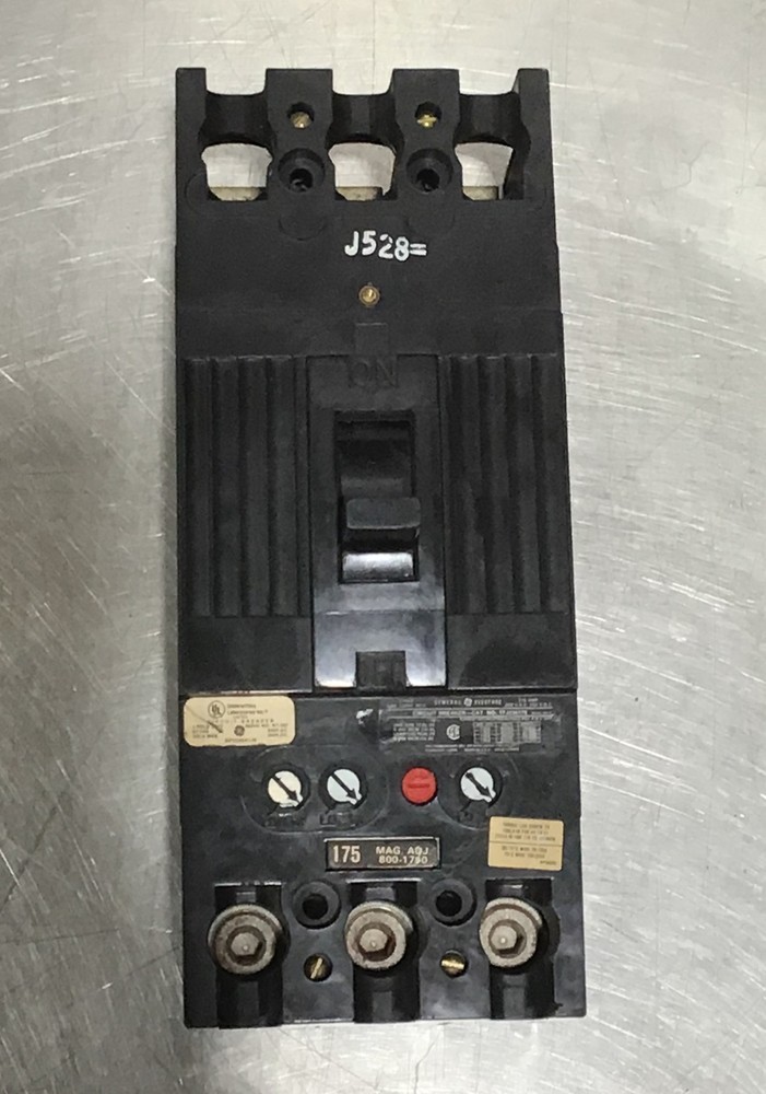GE TFJ236175 175A 175 AMP 3-POLE CIRCUIT BREAKER 150A TRIP Used Surplus