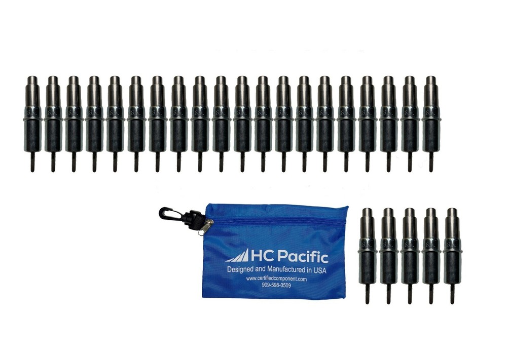 25 each CHD 3/32 Heavy Duty Cleco Fasteners (Made in USA) & Pouch