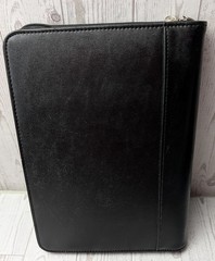 Franklin Covey 365 7 Ring Planner Binder Zip Around 10 X 8 Faux Leather Filled