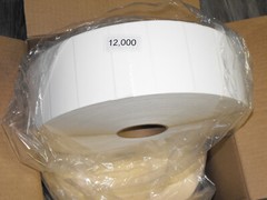 24,000 Adhesive Labels 4″X2″ Shipping Address Labels 2-Yumbo Rolls Read descrip-