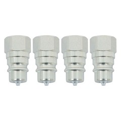 4Pcs Male Hydraulic Quick Coupler Plug AW32184 For John Deere 1023 1025