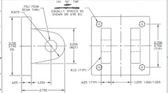 3/4″ bore Clevis Bracket BMP2-32, A-81-32D( drilled hole)