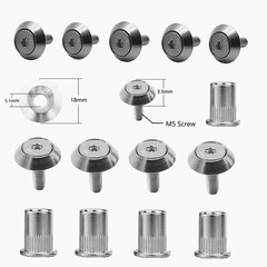 25PCS M5×20mm Stainless Fender Washer Bolt Kit Widebody Engine Fastener