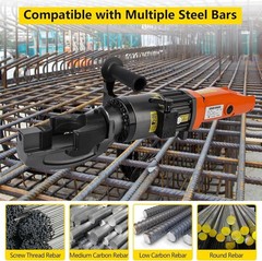 RB-22 with Electric Hydraulic Rebar Bender 1200W Power 7/8 Inch #7 22mm Capacity