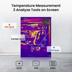 256×192 IR Resolution Imager Camera Wireless Thermal Imaging Camera Handheld