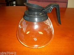 Lot of 2 NEW Coffee Pot/Decanter/Carafe for Commercial BUNN 64 oz. Glass – Black