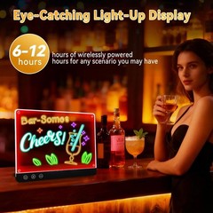 LED Magnetic 11.8 x 15.7 in Rechargeable, X Rechargeable