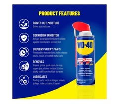 WD-40 Multi-Use Product with Smart Straw Sprays 2 Ways, 12 OZ [6-Pack]