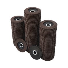 100 Pcs 4-1/2″×7/8″ 40 Grit Premium Zirconia Flap Disc Sanding Grinding Grey