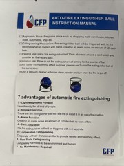 12 Pc Self Deploying Fire Extinguisher Ball 5 Class Residential/Commercial/ Auto