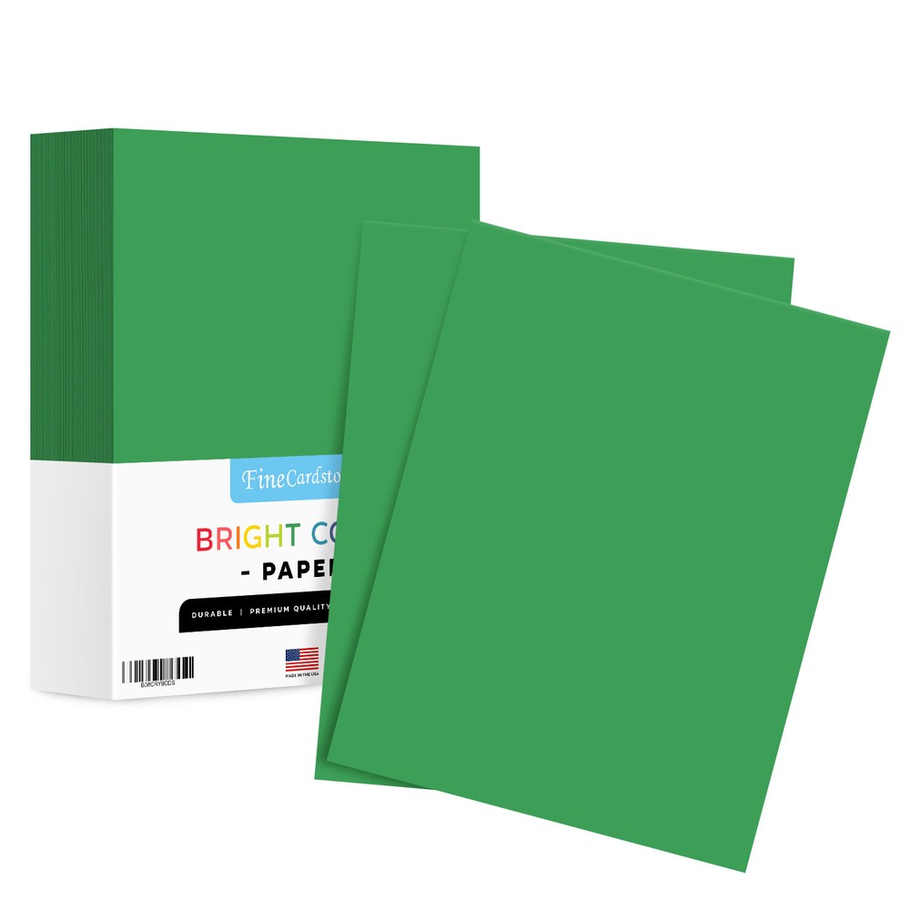 Gamma Green Bright Color Paper, 24lb Bond (90GSM), 8.5 x 11, 500 Sheets