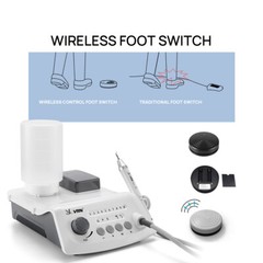 VRN Dental Ultrasonic Scaler LED Handpiece A8 /Air Polisher Sandblasting 4Holes