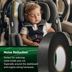 5 Rolls High Temp Wire Harness Tape – OEM-Grade Automotive Cloth Fabric Tape